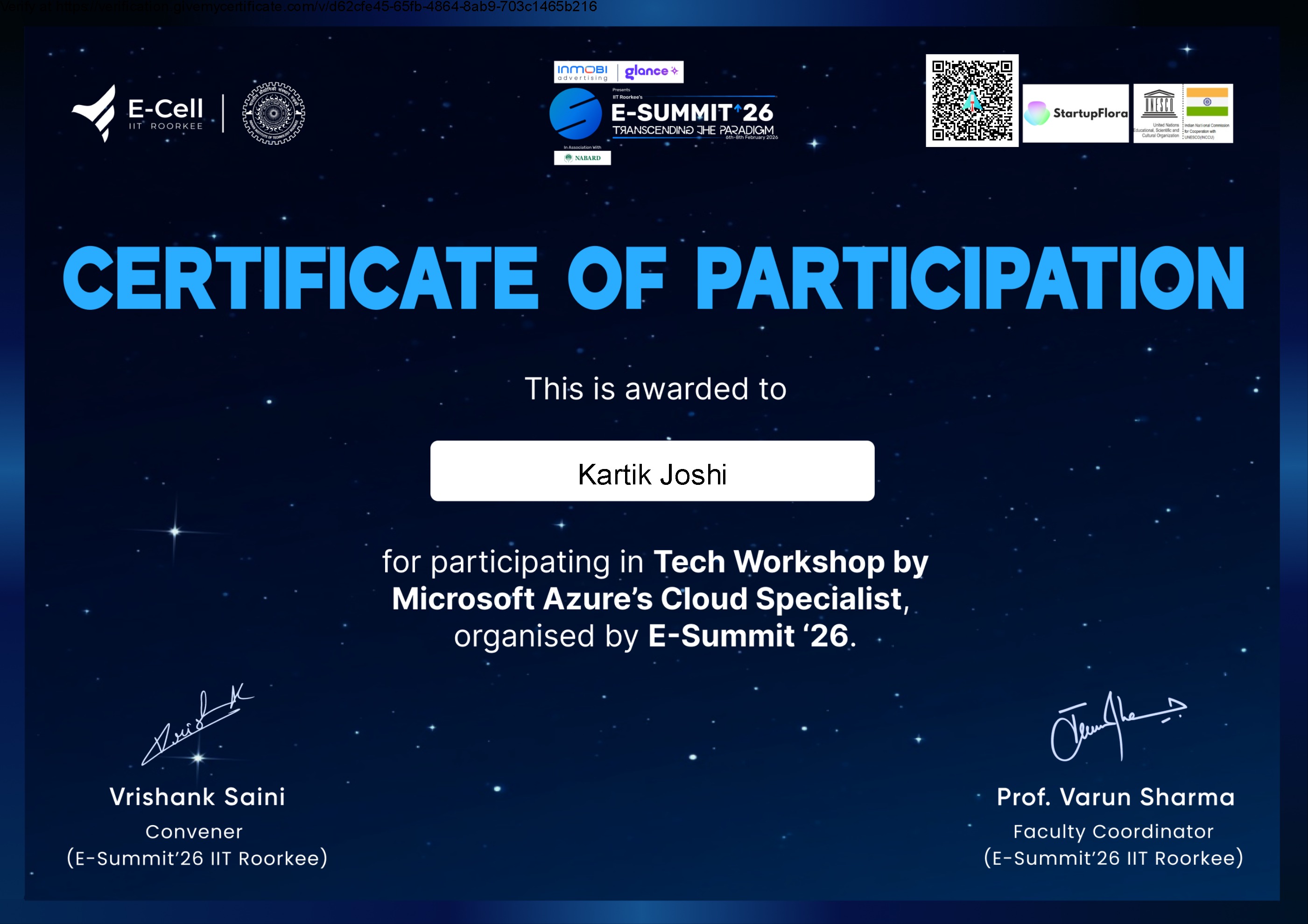 Azure - Cloud Computing Workshop (IIT Roorkee)